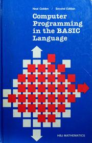 Book Cover - Computer Programming in the BASIC Language