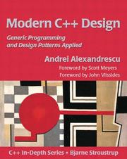 Book Cover - Modern C++ Design