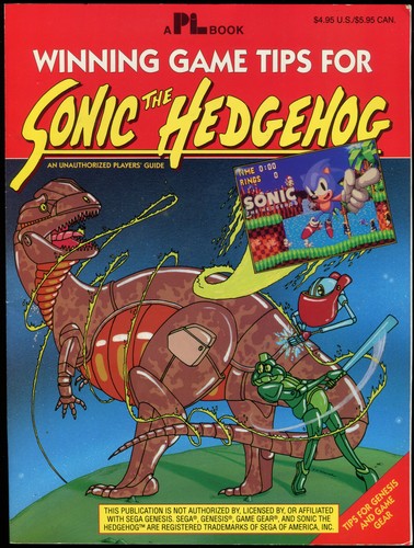 Book Cover - Winning Game Tips for Sonic the Hedgehog