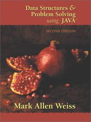 Book Cover - Data Structures and Problem Solving Using Java