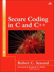 Book Cover - Secure Coding in C and C++