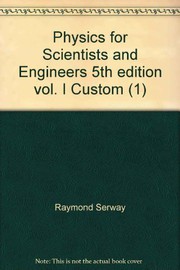 Book Cover - Physics for Scientists and Engineers, Vol 1